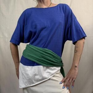 Vintage Gianni Versace Colorblock Knit Top – Made in Italy